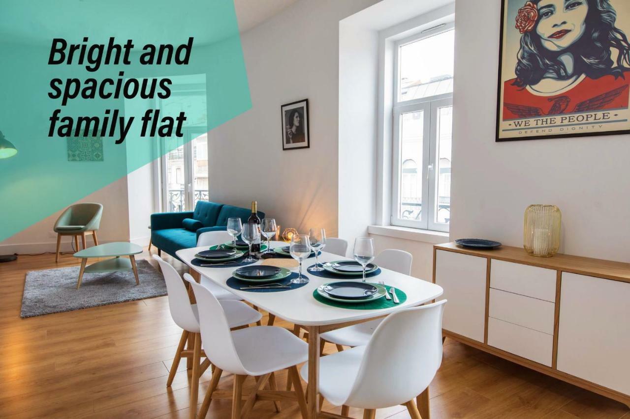 Sunny 3Bdr Apartment In Graca By Lovelystay Lisboa Kültér fotó